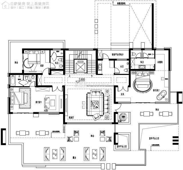 豪華現(xiàn)代風(fēng)別墅、