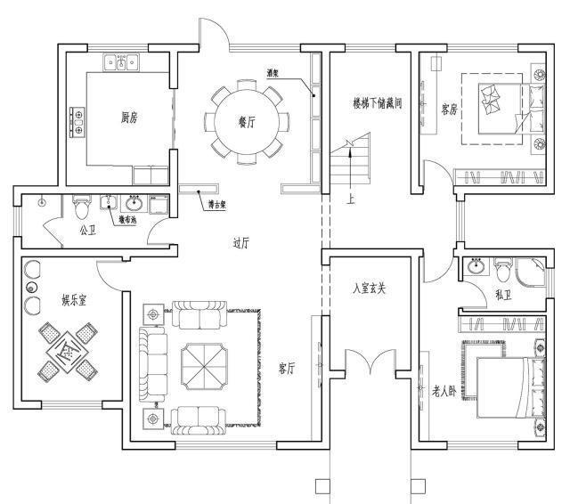 家庭別墅，平面圖鑒賞