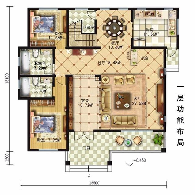 　　輕鋼別墅的平面和效果圖，你喜歡哪個？