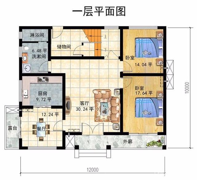 　　輕鋼別墅的平面和效果圖，你喜歡哪個？