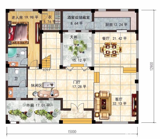 　　輕鋼別墅的平面和效果圖，你喜歡哪個？