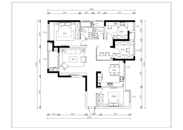？風格3居室裝修