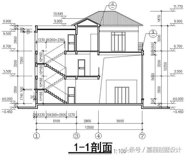 三層別墅設(shè)計(jì)圖紙，