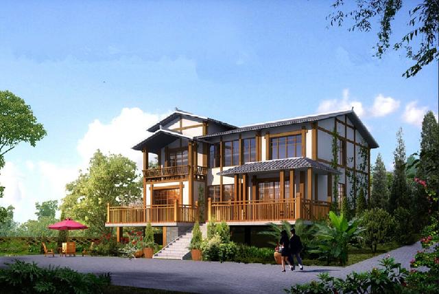 　幾個(gè)南北差異的農(nóng)村二層大樓圖