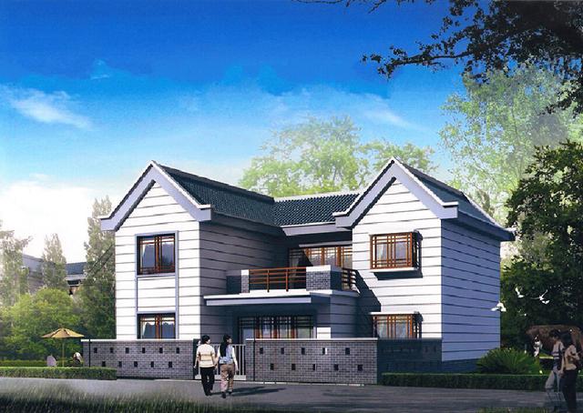 　幾個(gè)南北差異的農(nóng)村二層大樓圖