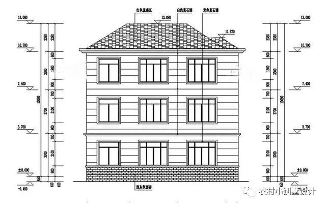 帶車庫的現(xiàn)代三層住宅設(shè)計(jì)圖