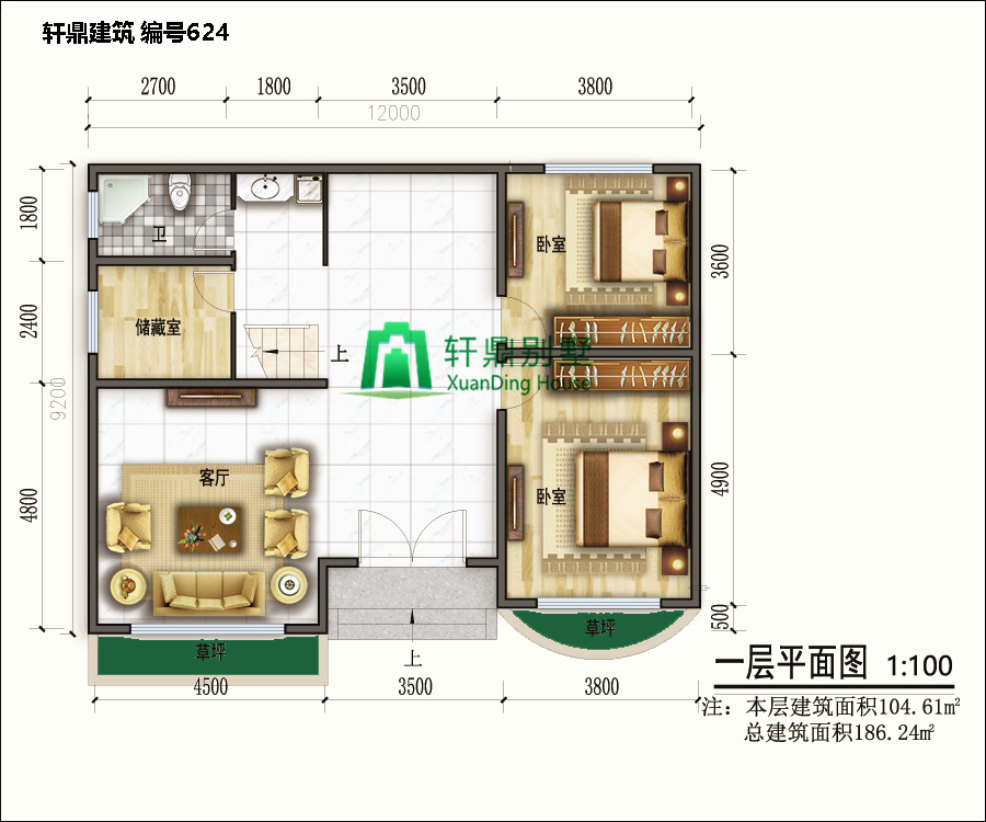 農(nóng)村二層別墅的設(shè)計(jì)圖