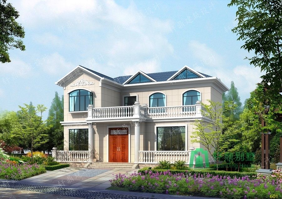 非常漂亮的小二層自建別墅設(shè)計(jì)圖