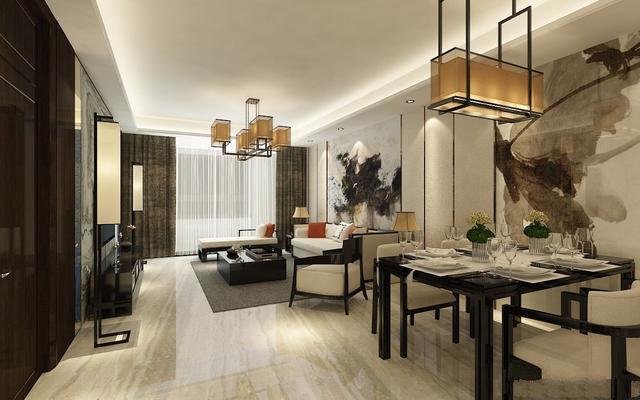 　新中式二層自建房屋設(shè)計(jì)圖