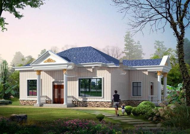 一層農(nóng)村別墅的設(shè)計(jì)圖