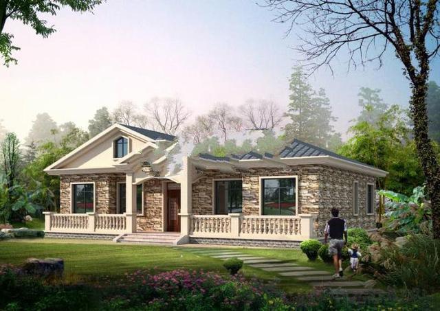 一層農(nóng)村別墅的設(shè)計(jì)圖