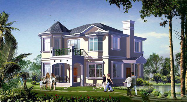 鄉(xiāng)村兩層建筑設(shè)計