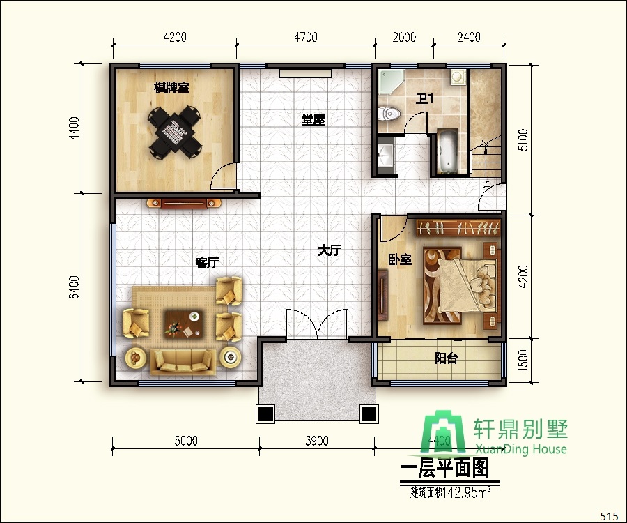 豪華二層別墅設(shè)計(jì)圖