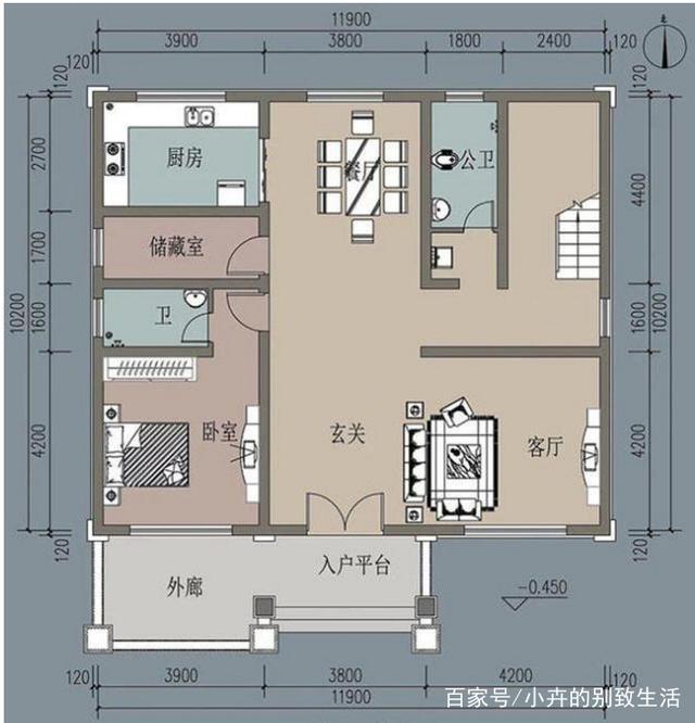 兩層小戶型農(nóng)村自建別墅
