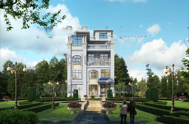 4層帶車庫的小洋樓設(shè)計