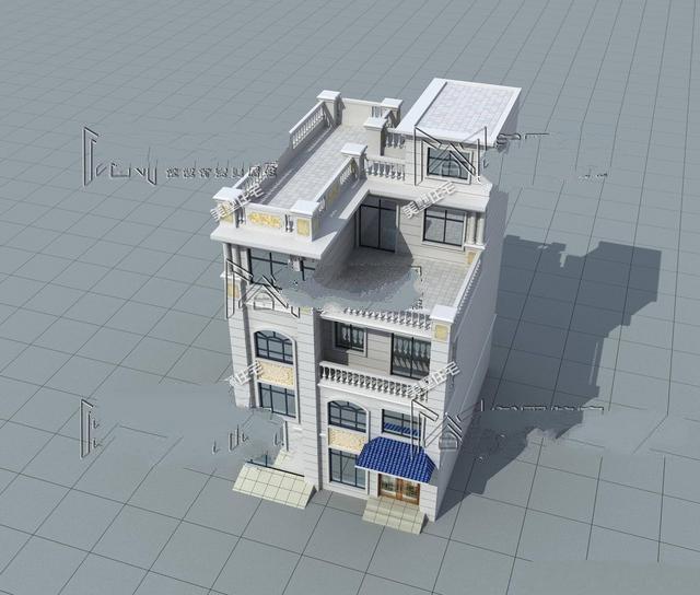 4層帶車庫的小洋樓設(shè)計