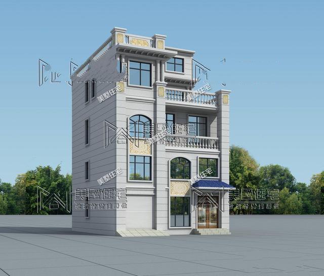 4層帶車庫的小洋樓設(shè)計