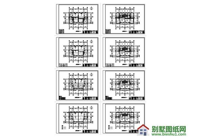 二層半現(xiàn)代風格農村自建房別墅設計圖