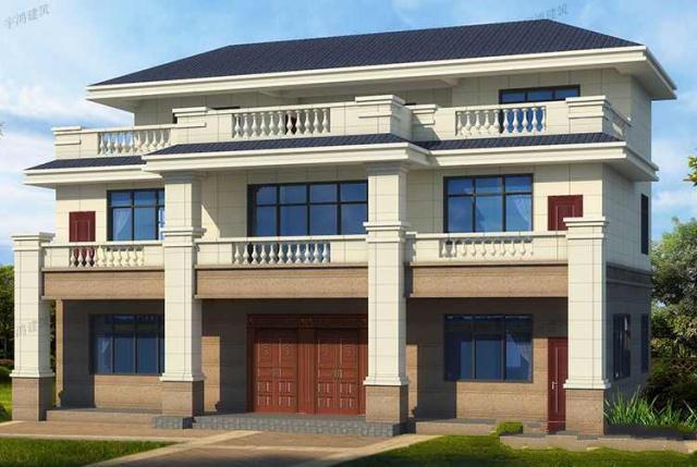 新農(nóng)村的兩三層樓的設(shè)計圖