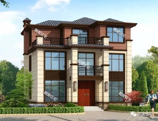 造價在25~30萬，新中式風(fēng)格設(shè)計(jì)的農(nóng)村別墅，時尚且接地氣