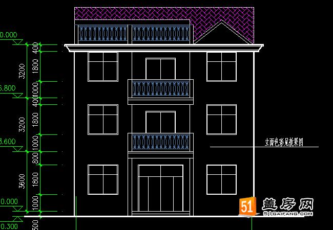 三層農(nóng)村自建別墅設計圖