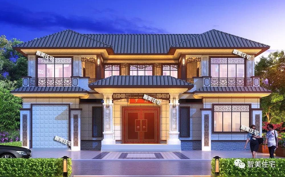 中式合院風格的農(nóng)村別墅設計