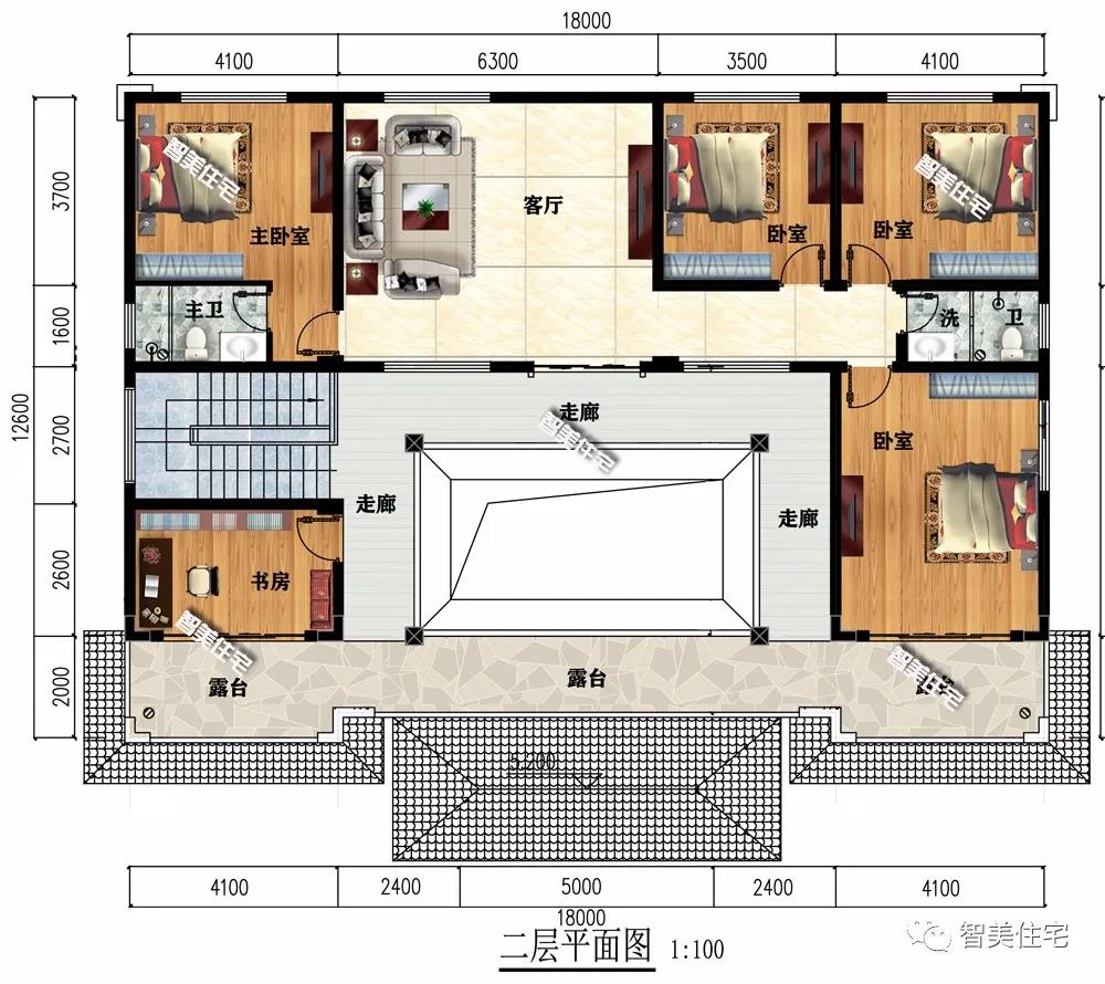 中式合院風格的農(nóng)村別墅設計