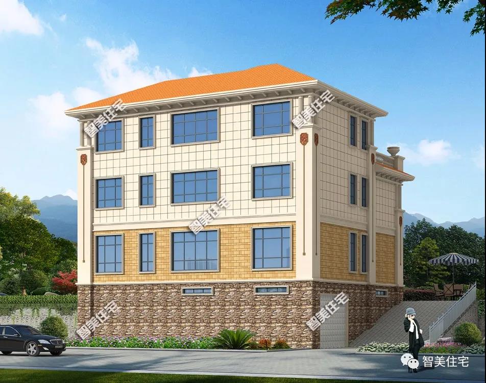 帶有地下室設(shè)計(jì)的鄉(xiāng)村別墅