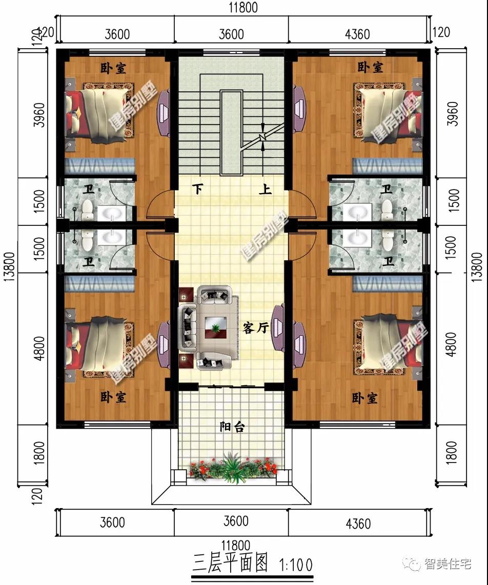 帶有地下室設(shè)計(jì)的鄉(xiāng)村別墅