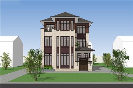 新中國風格的農(nóng)村自建住宅