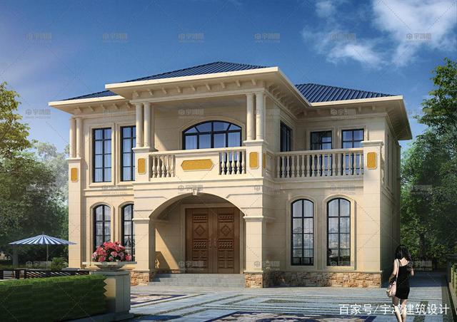 多窗設(shè)計的歐式別墅