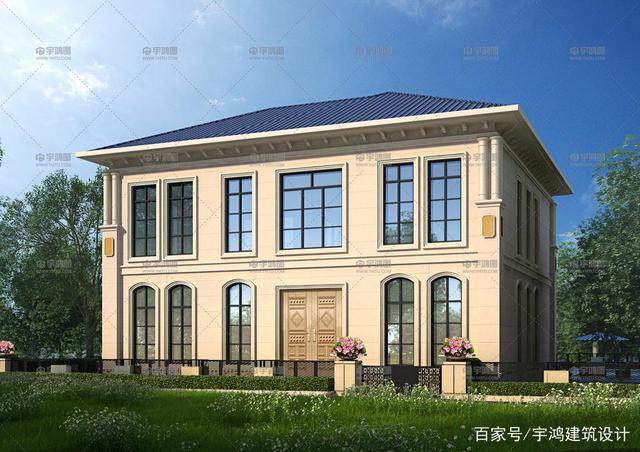 多窗設(shè)計的歐式別墅