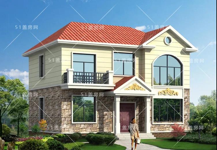 經濟農村二樓的小別墅設計圖