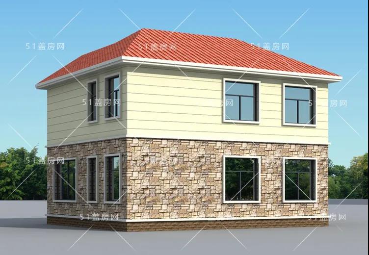 經濟農村二樓的小別墅設計圖