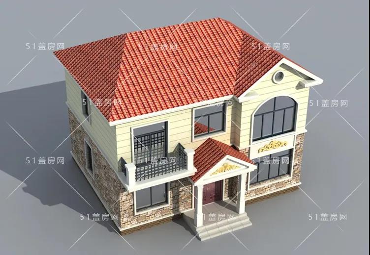 經濟農村二樓的小別墅設計圖