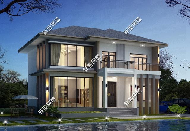 帶陽臺的農(nóng)村建筑設(shè)計圖