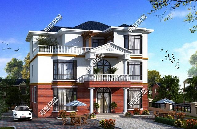 帶陽臺的農(nóng)村建筑設(shè)計圖