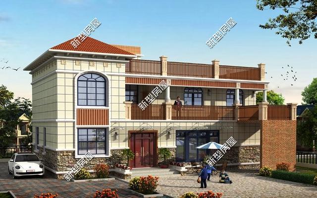 帶陽臺的農(nóng)村建筑設(shè)計圖