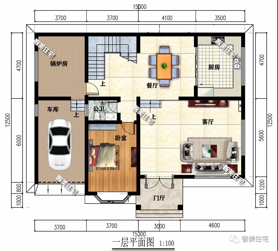 平屋頂?shù)霓r(nóng)村別墅
