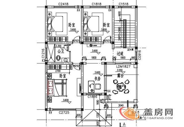 120平方米的農(nóng)村房屋設(shè)計圖紙