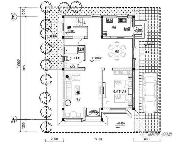 90平方米的小別墅的設(shè)計圖