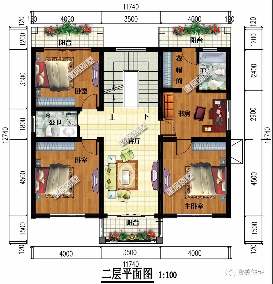 新中國式風(fēng)格設(shè)計的農(nóng)村別墅