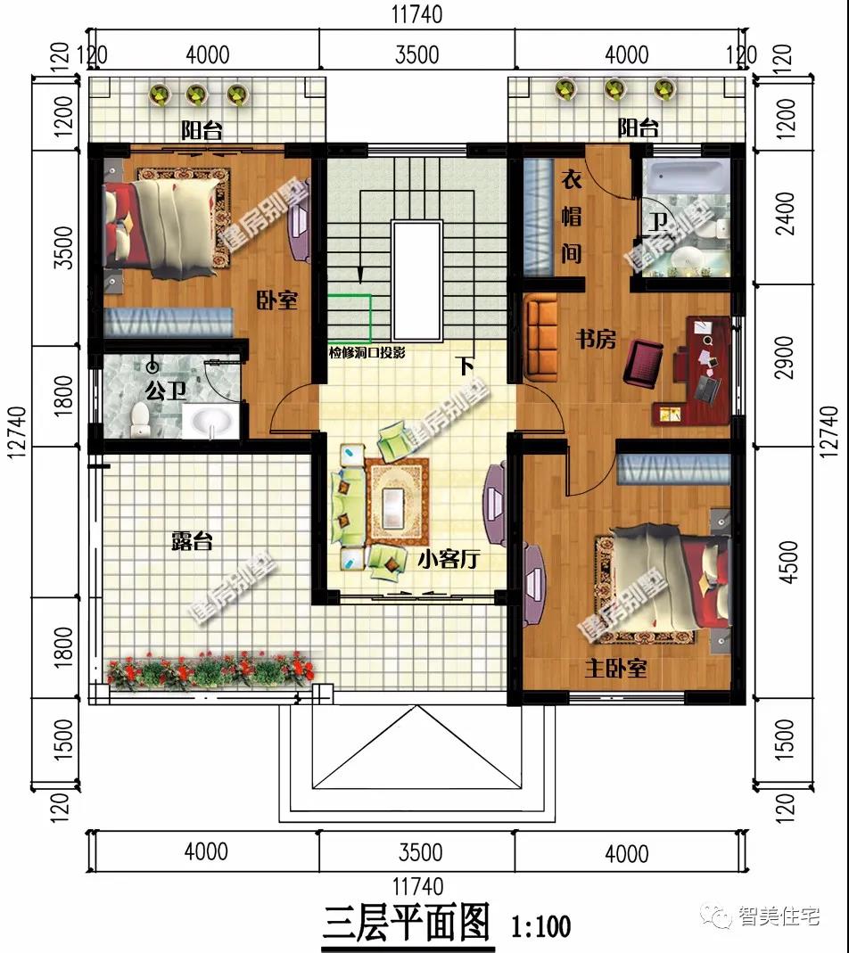新中國式風(fēng)格設(shè)計的農(nóng)村別墅