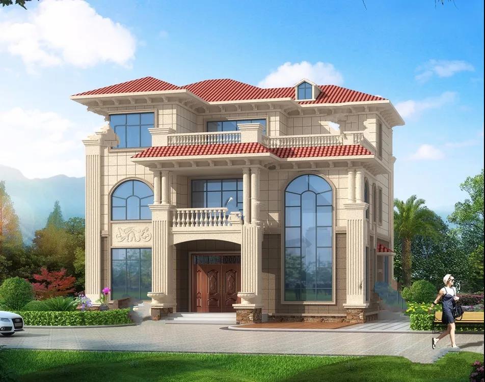 簡約歐式設(shè)計的農(nóng)村別墅