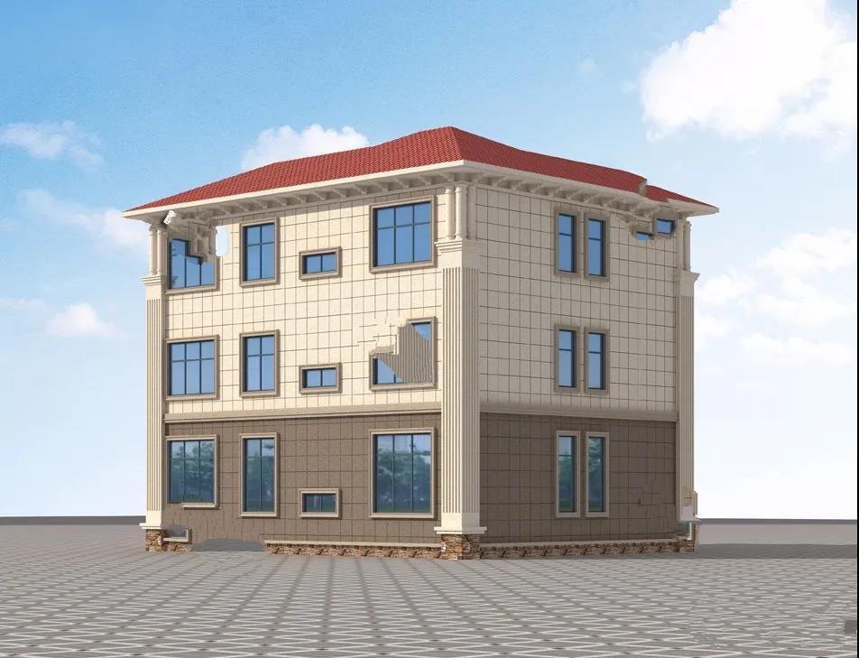 簡約歐式設(shè)計的農(nóng)村別墅