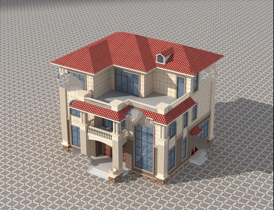 簡約歐式設(shè)計的農(nóng)村別墅