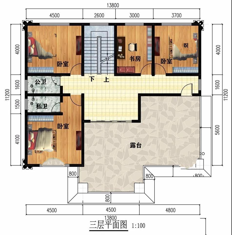 簡約歐式設(shè)計的農(nóng)村別墅