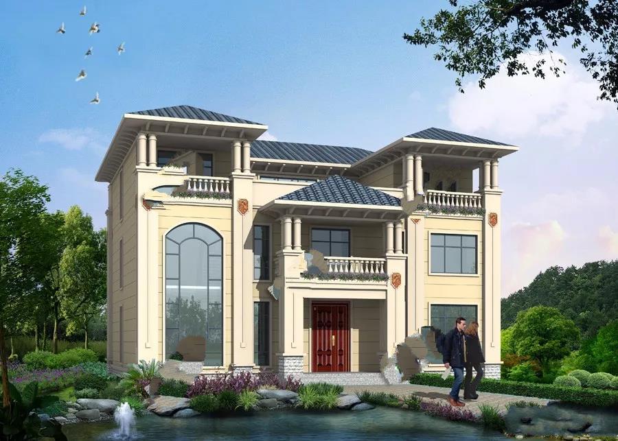 寬16-17米的農(nóng)村別墅