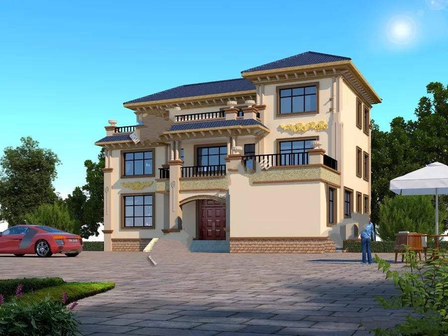 寬16-17米的農(nóng)村別墅