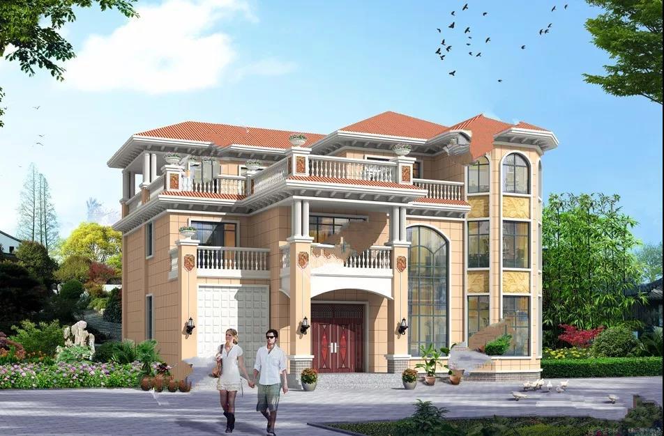 寬16-17米的農(nóng)村別墅